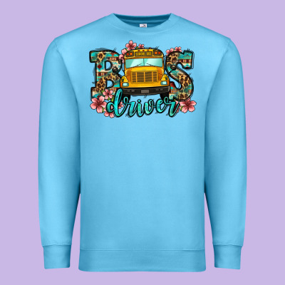 School Bus Driver Premium Sweatshirt Designed By Jasminsmagicworld
