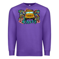 Purple school bus driver Premium Sweatshirt - Jasminsmagicworld