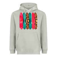 Moon Dust Colored Leopard and Wood Patterned Western Brush Strokes Heavyweight Hoodie - Bettercallsaul
