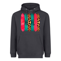 Smoke Colored Leopard and Wood Patterned Western Brush Strokes Heavyweight Hoodie - Bettercallsaul