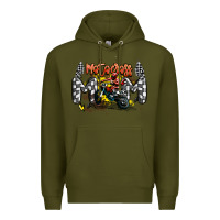 Army Green motocross mom Premium Hoodie - MaliasSmallBusiness