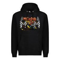 Black motocross mom Premium Hoodie - MaliasSmallBusiness