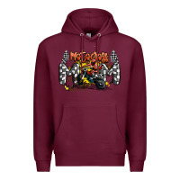 Burgundy motocross mom Premium Hoodie - MaliasSmallBusiness