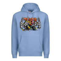 Colony Blue motocross mom Premium Hoodie - MaliasSmallBusiness