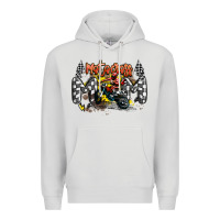 Dove Grey motocross mom Premium Hoodie - MaliasSmallBusiness