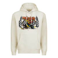 Oatmeal Heather motocross mom Premium Hoodie - MaliasSmallBusiness