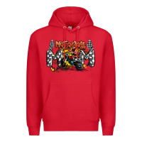 Red motocross mom Premium Hoodie - MaliasSmallBusiness