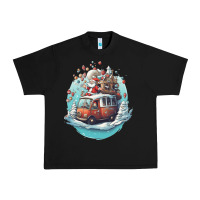 Black happy santa Urban Heavy Tee - Unal Design