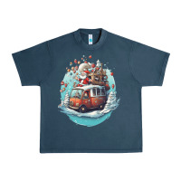 Midnight Navy happy santa Urban Heavy Tee - Unal Design