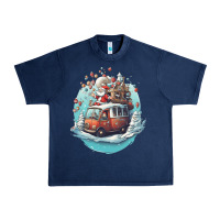 Navy happy santa Urban Heavy Tee - Unal Design