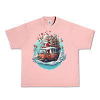 Salmon happy santa Urban Heavy Tee - Unal Design