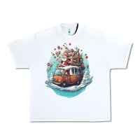 White happy santa Urban Heavy Tee - Unal Design