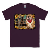 Plum life is better with a bulldog Classic Tee - RanaPortraitStore