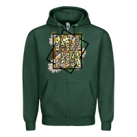 Sports Green mama leopard Zipper Hoodie - CowhideDigitalArt