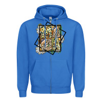 True Royal mama leopard Zipper Hoodie - CowhideDigitalArt