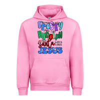 Fuchsia Pink dance like frosty shine like rudolph Urban Hoodie - MaliasSmallBusiness
