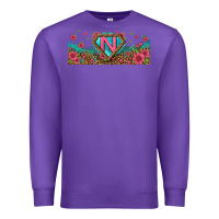 Purple super nurse libbey glass Premium Sweatshirt - BundleAndBundleShop