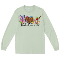 Matcha peace love art Long Sleeve Tee - texasbilliewilder