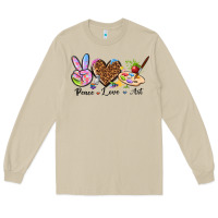 Peace Love Art Long Sleeve Tee | Teevron