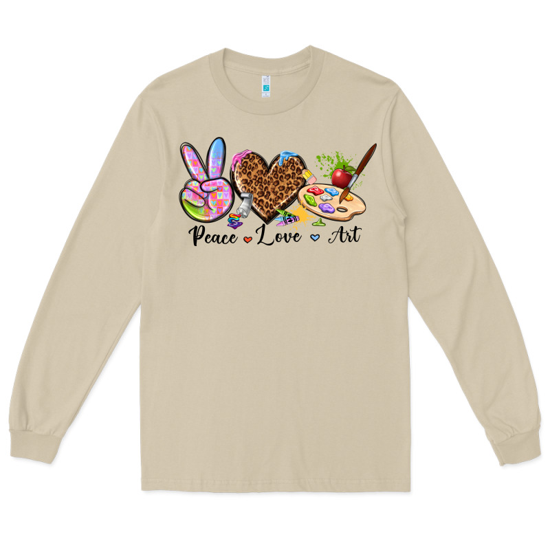 Peace Love Art Long Sleeve Tee by texasbilliewilder | Teevron