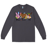 Smoke peace love art Long Sleeve Tee - texasbilliewilder