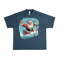Midnight Navy happy santa Urban Heavy Tee - Unal Design