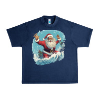Navy happy santa Urban Heavy Tee - Unal Design