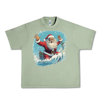 Oil Green happy santa Urban Heavy Tee - Unal Design