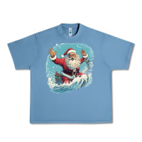 Pebble Blue happy santa Urban Heavy Tee - Unal Design