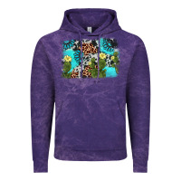 Cloud Purple cactus gemstone background Vintage Hoodie - AdoDesignShop