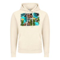 Vintage Artic cactus gemstone background Vintage Hoodie - AdoDesignShop