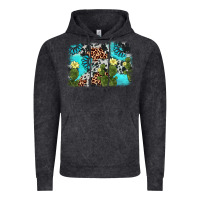 Vintage Black cactus gemstone background Vintage Hoodie - AdoDesignShop