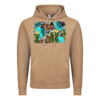 Vintage Coffee cactus gemstone background Vintage Hoodie - AdoDesignShop