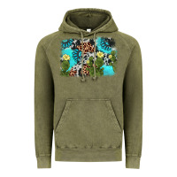 Vintage Olive cactus gemstone background Vintage Hoodie - AdoDesignShop