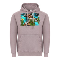 Vintage Zinc cactus gemstone background Vintage Hoodie - AdoDesignShop