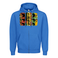 True Royal juneteenth 1865 brush stroke Zipper Hoodie - HRA Design Shop