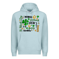 Blue Mist st. patricks day doodle Premium Hoodie - MaliasSmallBusiness
