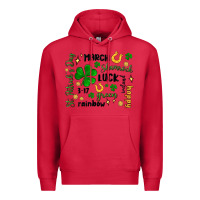 Cardinal st. patricks day doodle Premium Hoodie - MaliasSmallBusiness