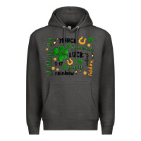 Charcoal Heather st. patricks day doodle Premium Hoodie - MaliasSmallBusiness