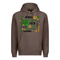 Coffee st. patricks day doodle Premium Hoodie - MaliasSmallBusiness