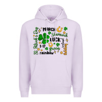 Lilac st. patricks day doodle Premium Hoodie - MaliasSmallBusiness