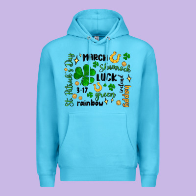 St. Patricks Day Doodle Premium Hoodie Designed By Maliassmallbusiness
