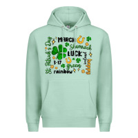Seafoam st. patricks day doodle Premium Hoodie - MaliasSmallBusiness