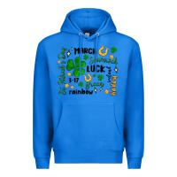 True Royal st. patricks day doodle Premium Hoodie - MaliasSmallBusiness