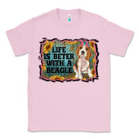 Bubblegum Pink life is better with a beagle Classic Tee - RanaPortraitStore