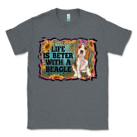 Charcoal Heather life is better with a beagle Classic Tee - RanaPortraitStore