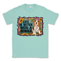 Seafoam life is better with a beagle Classic Tee - RanaPortraitStore