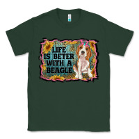 Sports Green life is better with a beagle Classic Tee - RanaPortraitStore