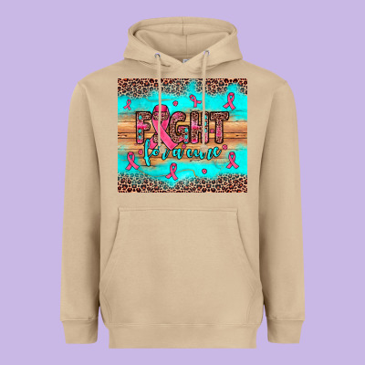 Fight For A Cure Heavyweight Hoodie Designed By Jahusdesignshop