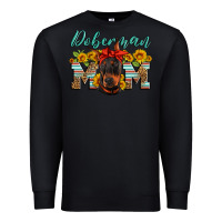Black doberman mom Premium Sweatshirt - Artiststas